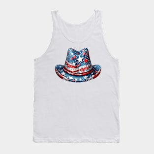 4th of July Hat Tank Top